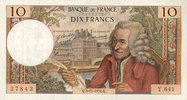 NOTES OF THE BANQUE DE FRANCE 10 francs Banque de France. Billet. Voltaire, -
