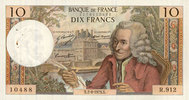 NOTES OF THE BANQUE DE FRANCE 10 francs Banque de France. Billet. Voltaire, -