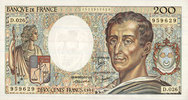 NOTES OF THE BANQUE DE FRANCE 200 francs Banque de France. Billet. (Montesquieu), -