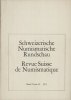 NUMISMATIC BOOKS Revue suisse de numismatique. -