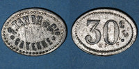 OLD FRENCH COLONIES 30 cent Guyane. Cayenne. F. Tanon & Cie. n. d. -