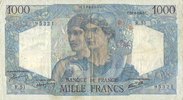NOTES OF THE BANQUE DE FRANCE 1000 francs Banque de France. Billet. Minerve et Hercule, -