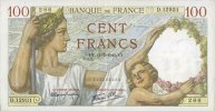 NOTES OF THE BANQUE DE FRANCE 100 francs Banque de France. Billet. Sully, -