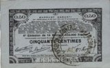 FRENCH EMERGENCY NOTES 50 centimes Pas de Calais, Somme et Nord, Groupement de 70 communes. Billet. série 1L -