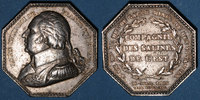 TOKENS Jeton Salines de l'Est. Louis XVIII. en argent. Sans poinçon -