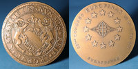 ALSACE bronze Alsace. Strasbourg. 23e congrès Eurofinas. Médaille . 59,2 mm -