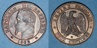 FRENCH MODERN COINS 2 centimes 2e empire (1852-1870). tête laurée Bordeaux -