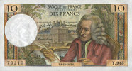 NOTES OF THE BANQUE DE FRANCE 10 francs Banque de France. Billet. Voltaire, -