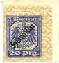 GERMANY - WAR PRISON CAMPS (1914-1918) 20 pf Allemagne. Hameln. X. Armeekorps. Scheckmarken. Billet. -