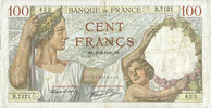 NOTES OF THE BANQUE DE FRANCE 100 francs Banque de France. Billet. Sully, -
