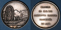 TOKENS Jeton Mines. Paris. Chambre des marchands carriers. argent 1840 (frappé en 1846) -
