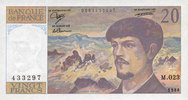 NOTES OF THE BANQUE DE FRANCE 20 francs Banque de France. Billet. Debussy, -