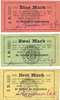 GERMANY - EMERGENCY NOTES (1914-1923) A - J 3 mark Grätz (Grodzisk Wielkopolski, Pologne). Kreisausschuss. Billets. 1, 2 -
