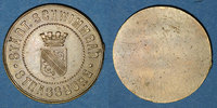 FRENCH EMERGENCY COINS Strasbourg (67). Bains municipaux (Städt. Schwimmbad). Laiton uniface. 26 mm -