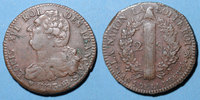 FRENCH MODERN COINS 2 sols Convention (1792-1795). constitutionnel 1793 BB, an 5 Strasbourg. Type FRANCAIS, cuivre -
