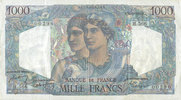 NOTES OF THE BANQUE DE FRANCE 1000 francs Banque de France. Billet. Minerve et Hercule, -