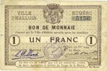 FRENCH EMERGENCY NOTES 1 franc Halluin (59). Ville. Billet. 27 8bre -