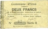 FRENCH EMERGENCY NOTES 50 centimes Iron (02). Commune. Billet. 3.6.1915, série B -