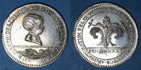 ALSACE Jeton Alsace. Strasbourg. Jubilé de Naissance du Dauphin. argent -