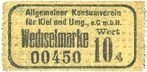GERMANY - EMERGENCY NOTES (1914-1923) K - Z 10 pfennig Kiel. Allgemeiner Konsumverein für Kiel und Umg. e.G.m.b.H. Billet. -