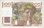 NOTES OF THE BANQUE DE FRANCE 100 francs Banque de France. Billet. jeune paysan, -
