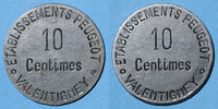 FRENCH EMERGENCY COINS 10 centimes Valentigney (25). Etablissements Peugeot. -