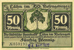 GERMANY - EMERGENCY NOTES (1914-1923) K - Z 50 pf Lähn (Wlen, Pologne). Städtische Sparkasse. Billet. avec date et signature -