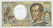 NOTES OF THE BANQUE DE FRANCE 200 francs Banque de France. Billet. (Montesquieu), -