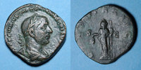 ROMAN EMPIRE Sesterce Trébonien Galle (251-253). . Rome, 251-252. R/: la Liberté -
