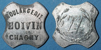 FRENCH EMERGENCY COINS Chagny (71). Boulangerie Boivin. 2 1/2 cmes zinc nickelé -