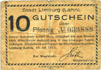 GERMANY - EMERGENCY NOTES (1914-1923) K - Z 10 pf Limburg a. d. Lahn, Stadt, billet -