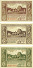 GERMANY - EMERGENCY NOTES (1914-1923) K - Z 10 pf Lötzen (Gizycko, Pologne), Stadt, série de 3 billets 25 pf, 50 pf -