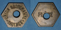 FRENCH EMERGENCY COINS Saulnes (54). Union Coopérative. Flûte. Perforé -
