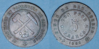 OLD FRENCH COLONIES 5 francs Algérie. Société des Mines et Fonderies de Gar-Rouban. -