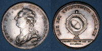 TOKENS Jeton Notaires. Paris. Louis XVI. argent. Gravé par Droz -