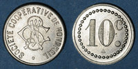 FRENCH EMERGENCY COINS 10 centimes Ottange (57). Société Coopérative de Nondkeil. -