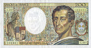 NOTES OF THE BANQUE DE FRANCE 200 francs Banque de France. Billet. (Montesquieu), -