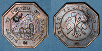 FRENCH EMERGENCY COINS 1 franc Portes (30). Mines de Portes et de Senechas. contremarque 8 -