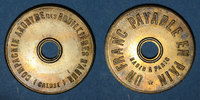 FRENCH EMERGENCY COINS 1 franc Ahun (23). Compagnie Anonyme des Houillères d'Ahun. payable en pain -
