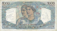 NOTES OF THE BANQUE DE FRANCE 1000 francs Banque de France. Billet. Minerve et Hercule, -