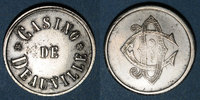 FRENCH EMERGENCY COINS Jeton Deauville (14). Casino. sans valeur. Maillechort -