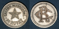 FRENCH EMERGENCY COINS Jeton Royat (63). Casino Municipal. sans valeur. Maillechort -