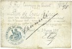 FRENCH EMERGENCY NOTES 3 francs Quéant (62). Commune. Billet. 3.2.1915, série A -