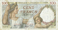 NOTES OF THE BANQUE DE FRANCE 100 francs Banque de France. Billet. Sully, -