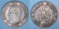 FRENCH MODERN COINS 2 centimes 2e empire (1852-1870). tête nue Strasbourg -