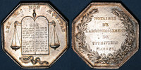 TOKENS Jeton Notaires. Pithiviers. argent. Poinçon : lampe antique -
