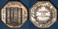 TOKENS Jeton Notaires. Loches. argent. Poinçon : corne d'abondance -