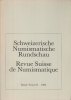 NUMISMATIC BOOKS Revue suisse de numismatique. -