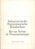 NUMISMATIC BOOKS Revue suisse de numismatique. -