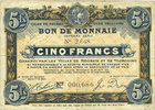 FRENCH EMERGENCY NOTES 10 francs Roubaix et Tourcoing (59). Billet. du 20.4.1916, 7e série. N° 2648 -
